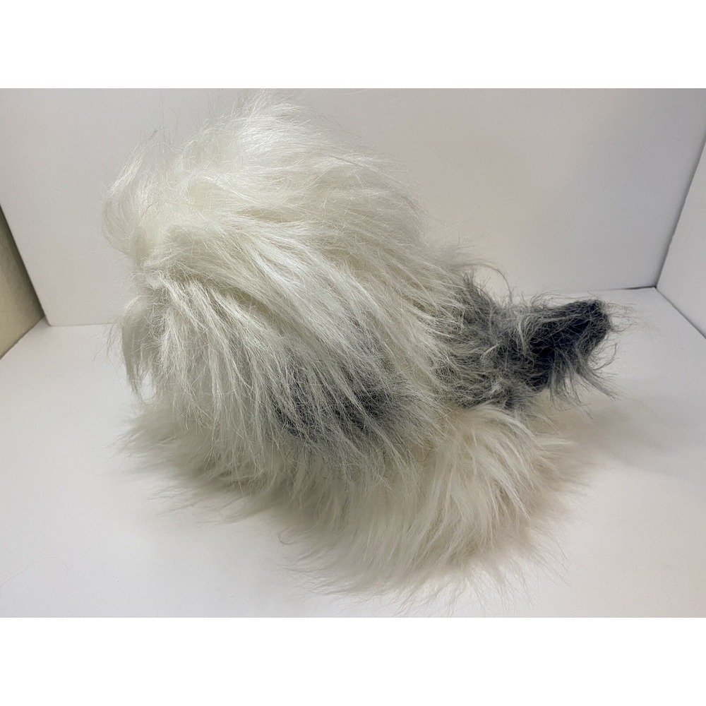 12" X'mas Sheep Dog 714 America Wego Fiesta Made in Korea Black & White See Pics - Picture 4 of 10